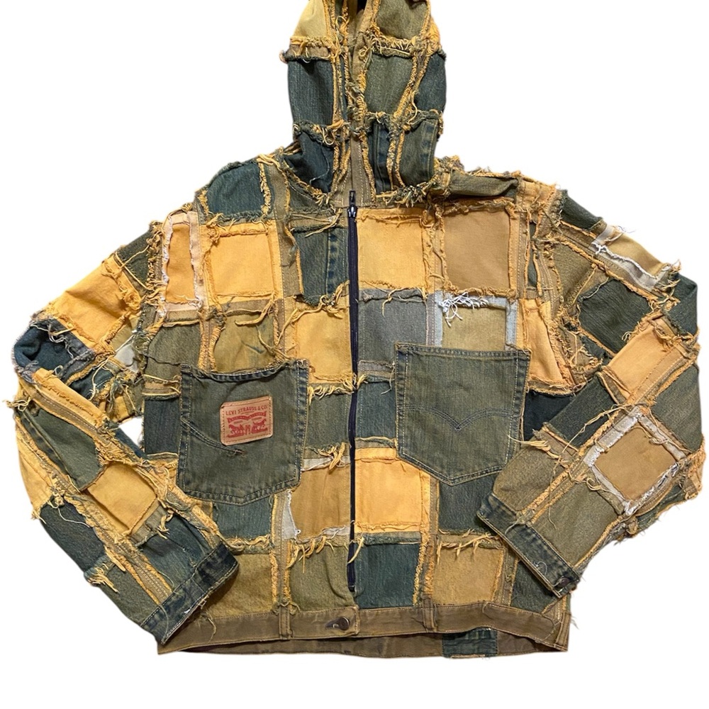 Handmade Upcycled Levi’s Patchwork Denim Jacket